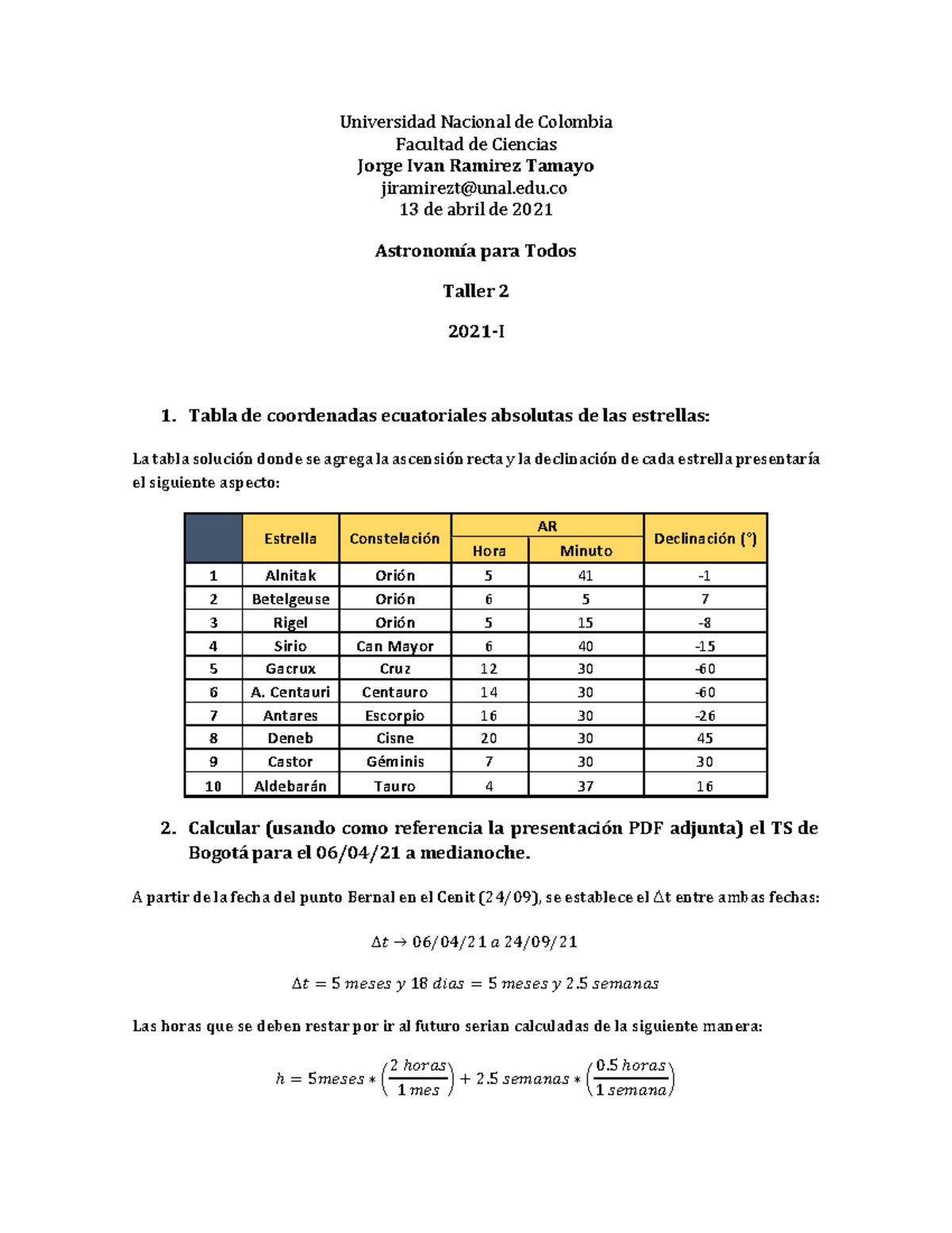 Ramirezjorge Taller 2 - Doc 1 - Universidad Nacional De Colombia ...