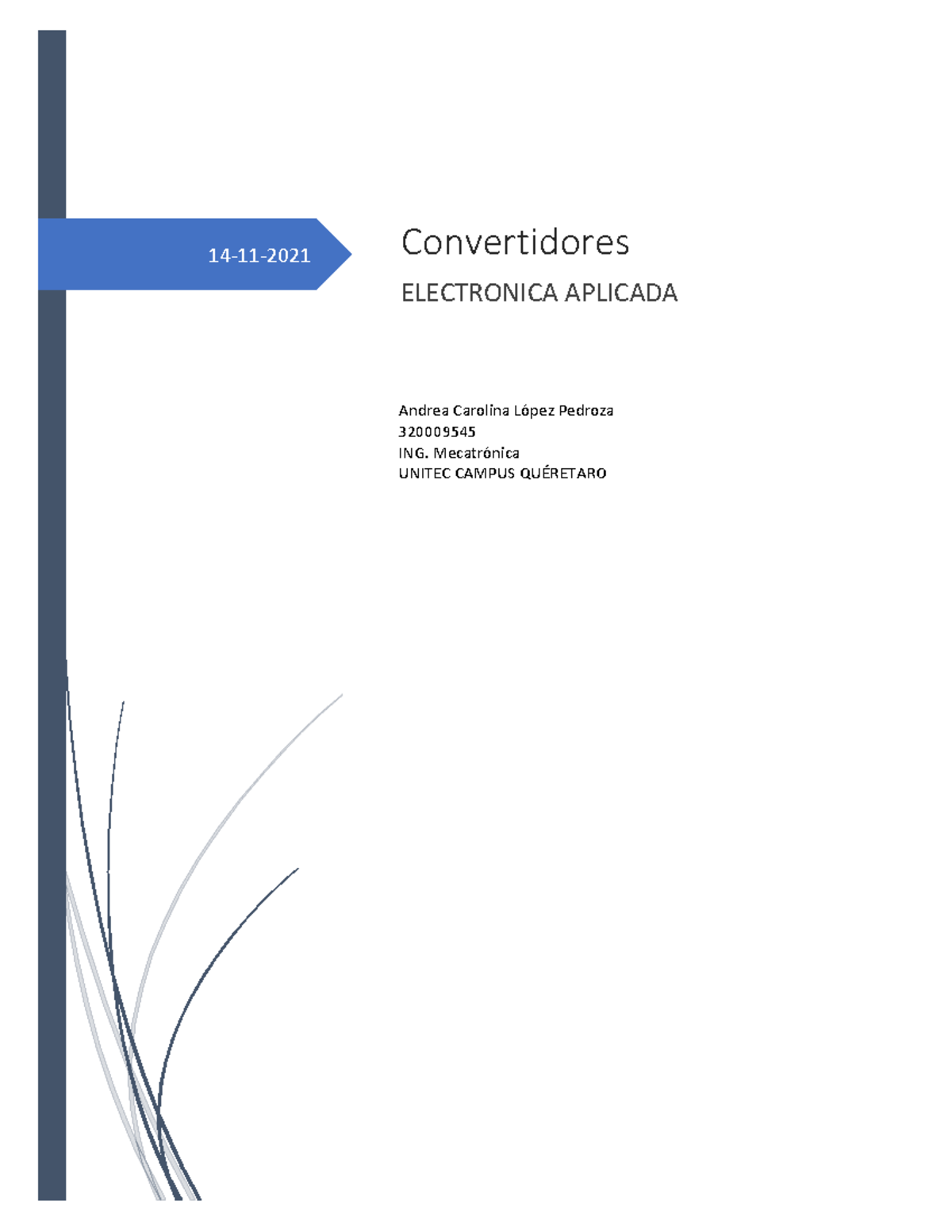 Tarea 11 Convertidores - 14 - 11 - 2021 Convertidores ELECTRONICA ...