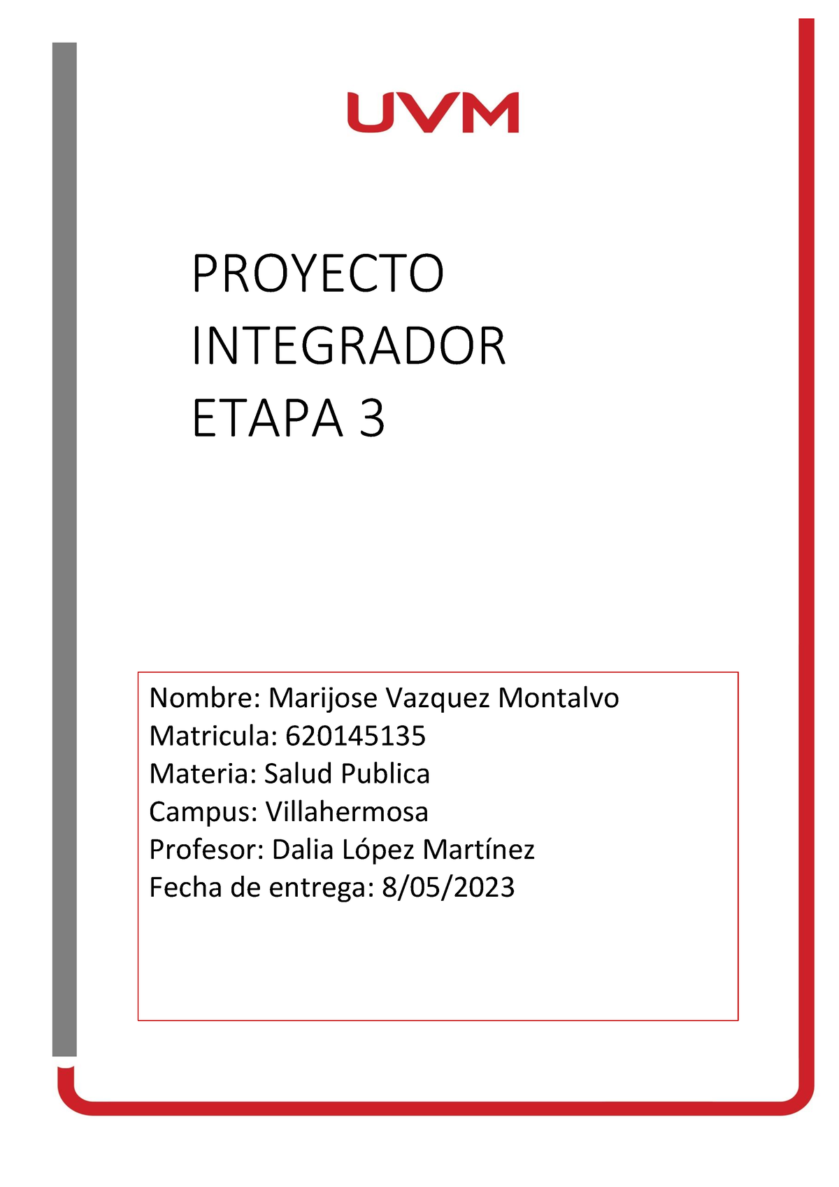 Actividad 12 Proyecto Integrador Etapa 3 - PROYECTO INTEGRADOR ETAPA 3 ...