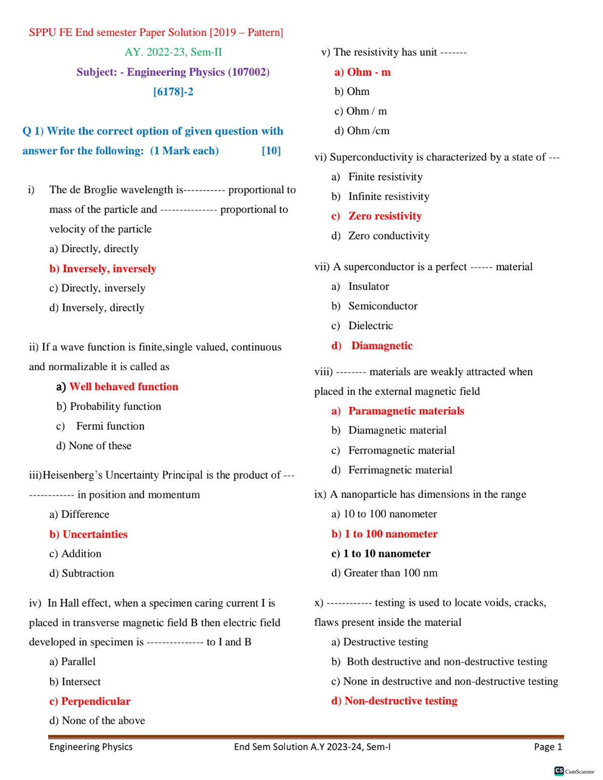 11. End semester Solution AY 23-24, Sem I, 30 Dec 2023 - Electronics ...