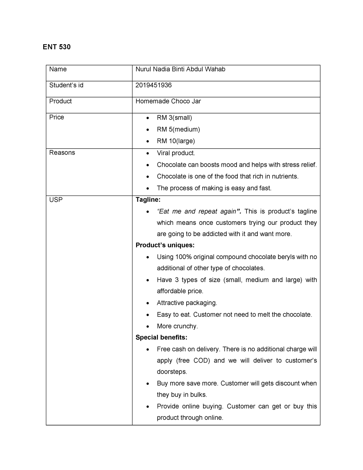 ent individual assignment uitm