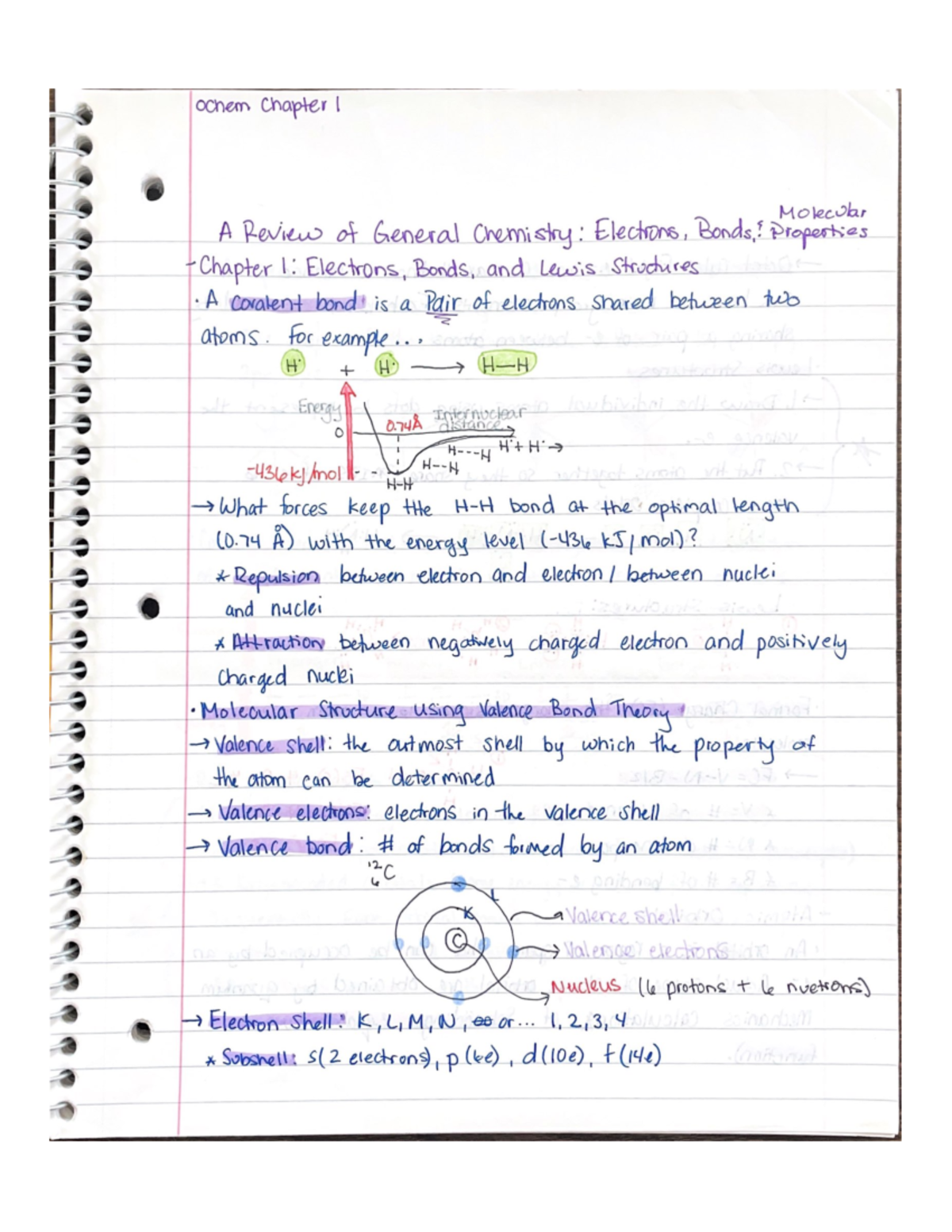 OChem - Ch 1 - General Chemistry - ochem Chapter I Molecular A Review ...