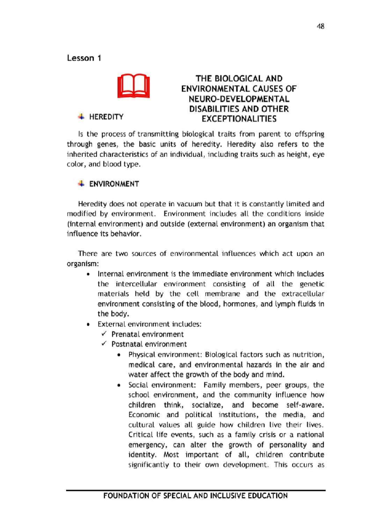 EDUC 102 M2L1 - Foundation of Special and Inckusive Education - BSEd ...