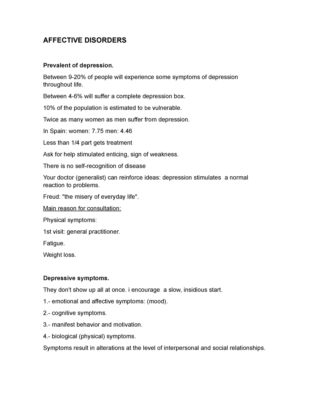 Affective Disorders Affective Disorders Prevalent Of Depression Between 9 20 Of People Will 0929