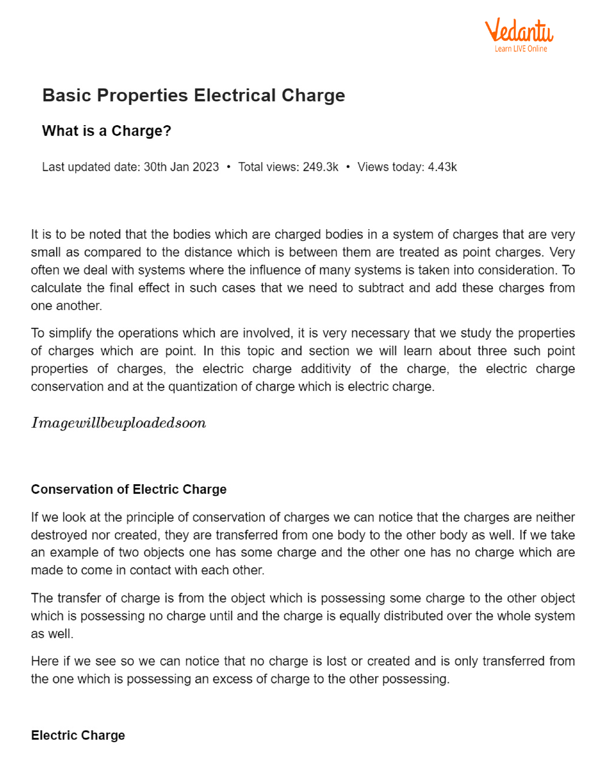 Basic Properties Electrical Charge - B.tech CSE - Studocu