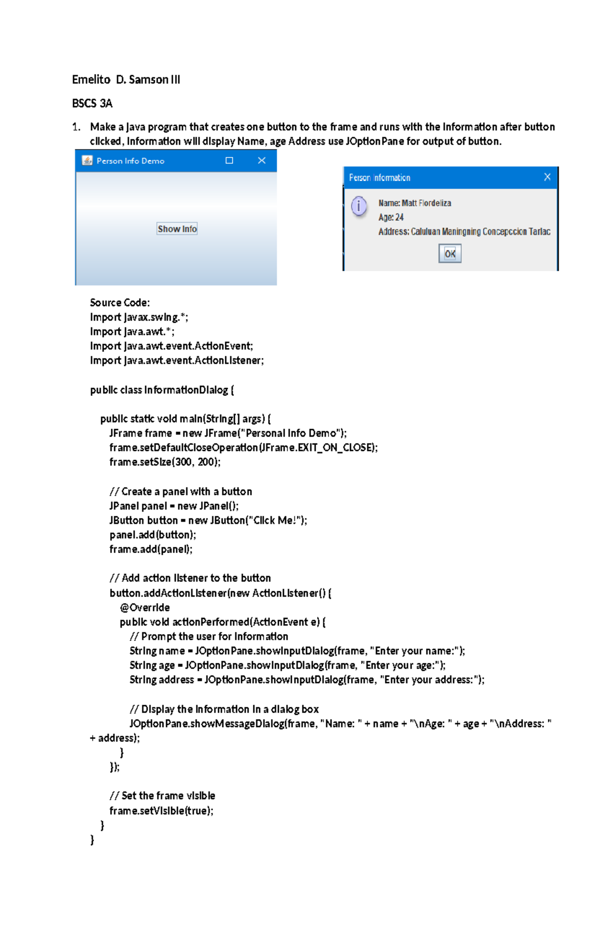 Asynchronous-Activity - Emelito D. Samson III BSCS 3A 1. Make a java ...