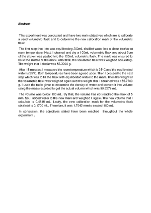 THE LABORATORY REPORT OF EXPERIMENT 9 (Separation Of Amino Acid Mixture ...