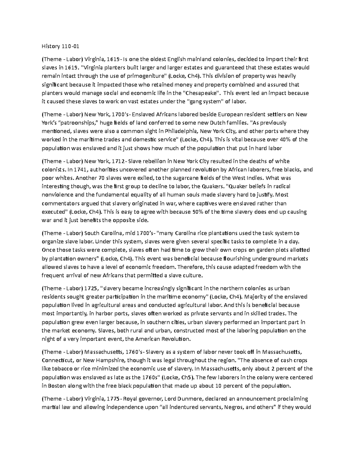 Theme Summary American Slavery, American Freedom The Ordeal of