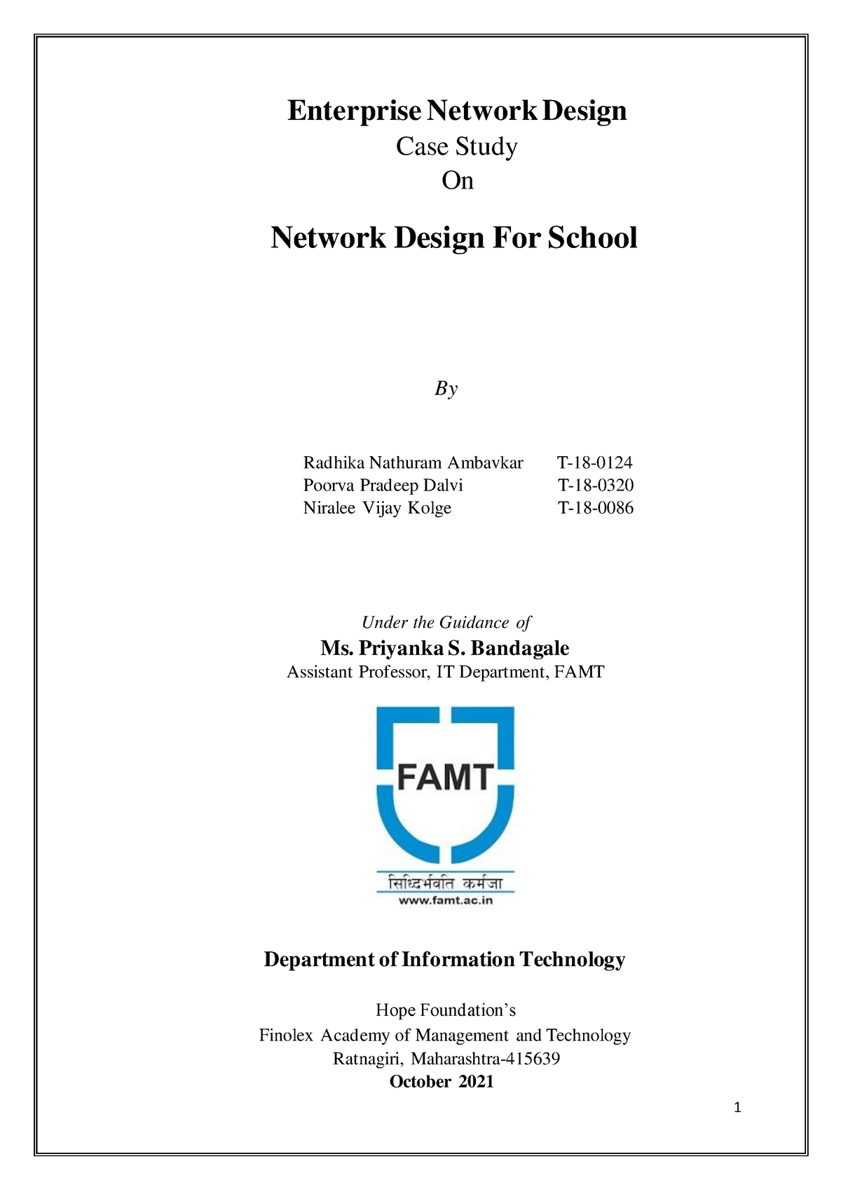 case study on network planning