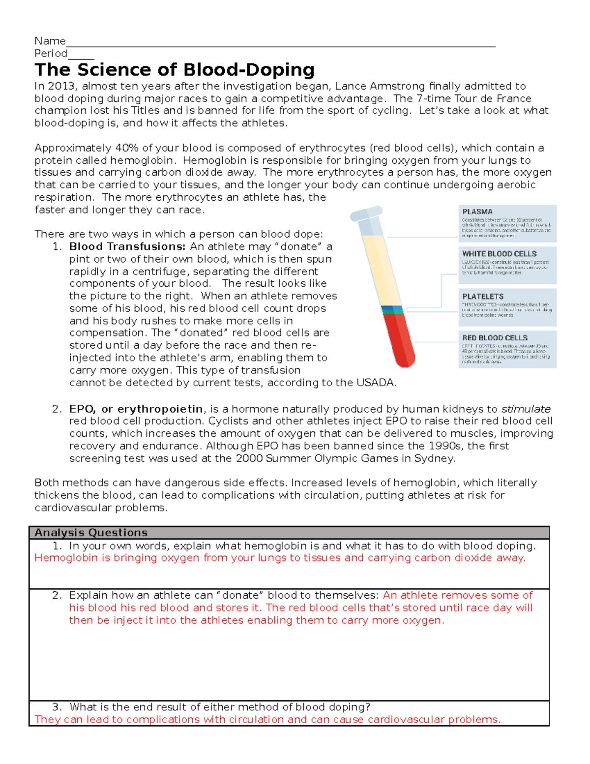 Blood Doping - Name