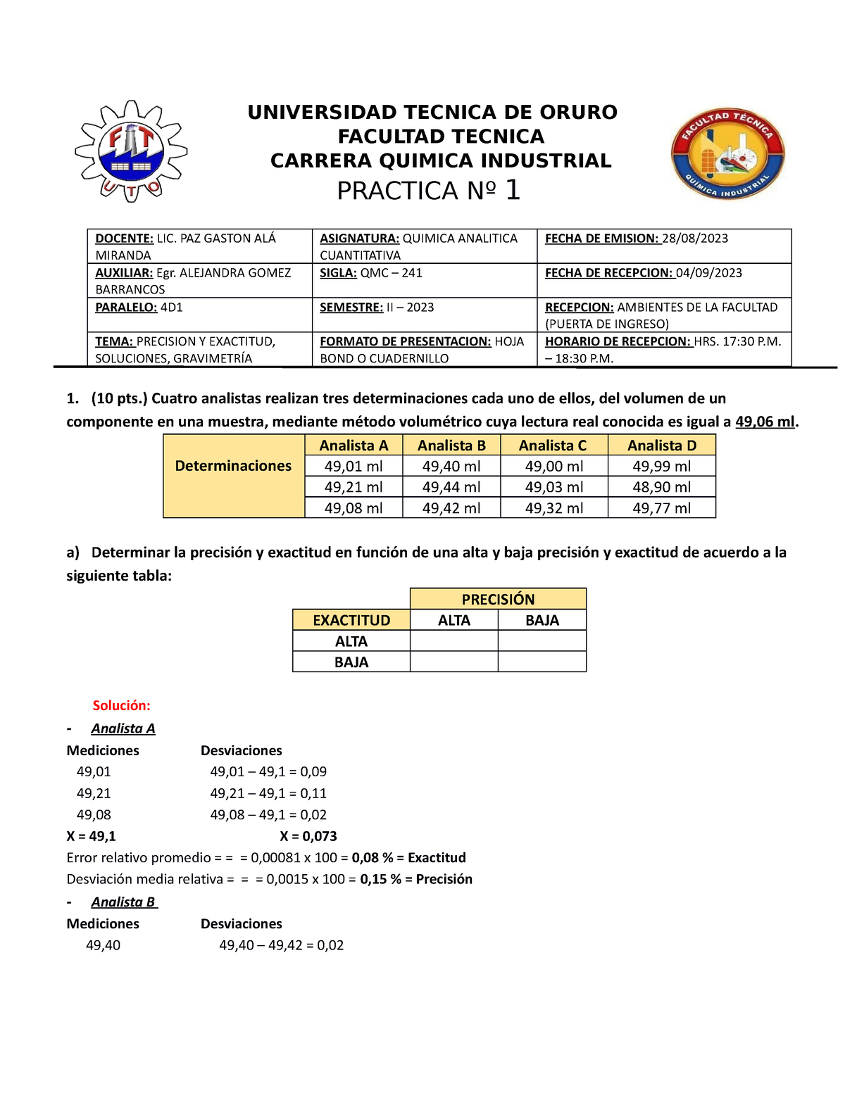 Practica 1 241 4D1 Resuelta 032528 - UNIVERSIDAD TECNICA DE ORURO ...