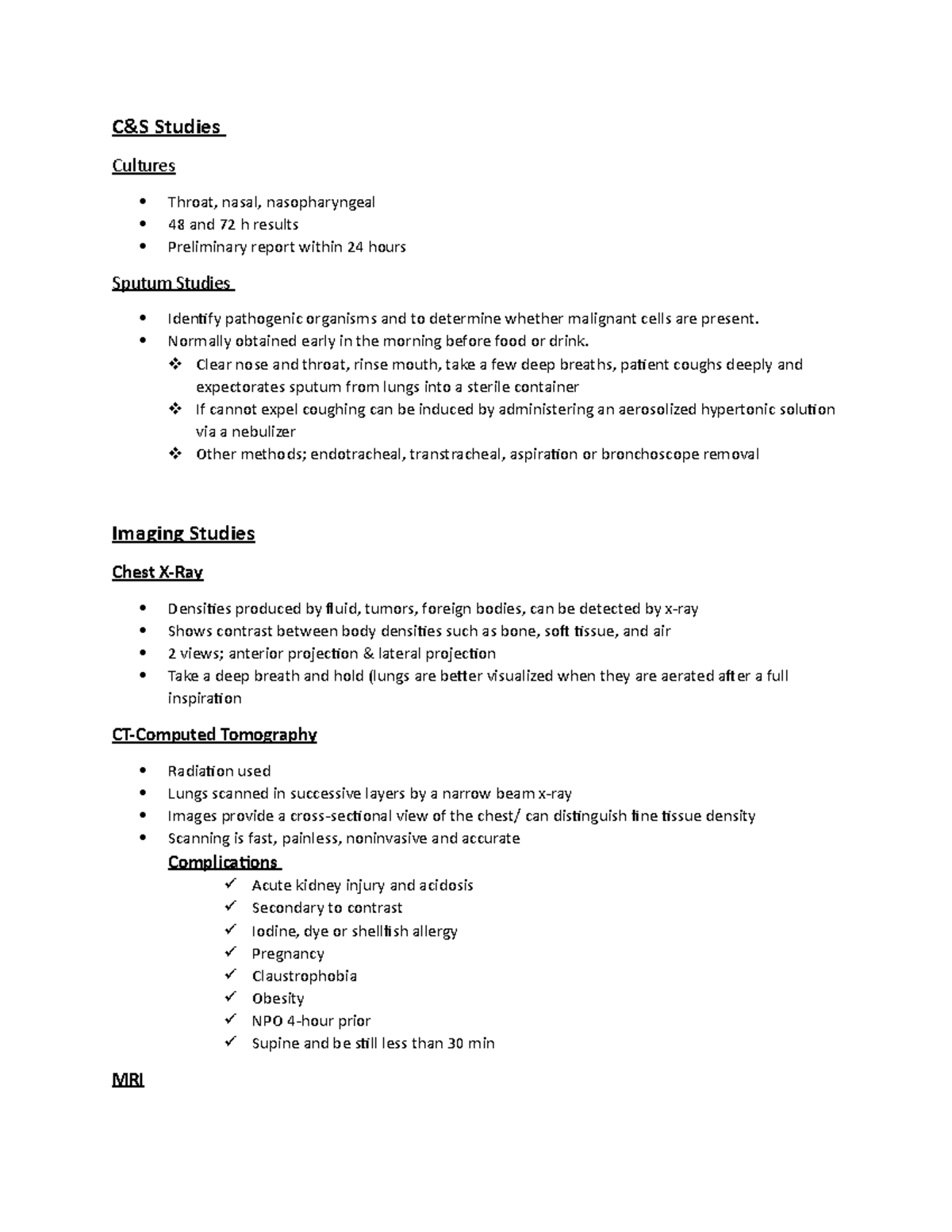 Ahexam 2 - Studies Cultures Throat, nasal, nasopharyngeal 48 and 72 h ...