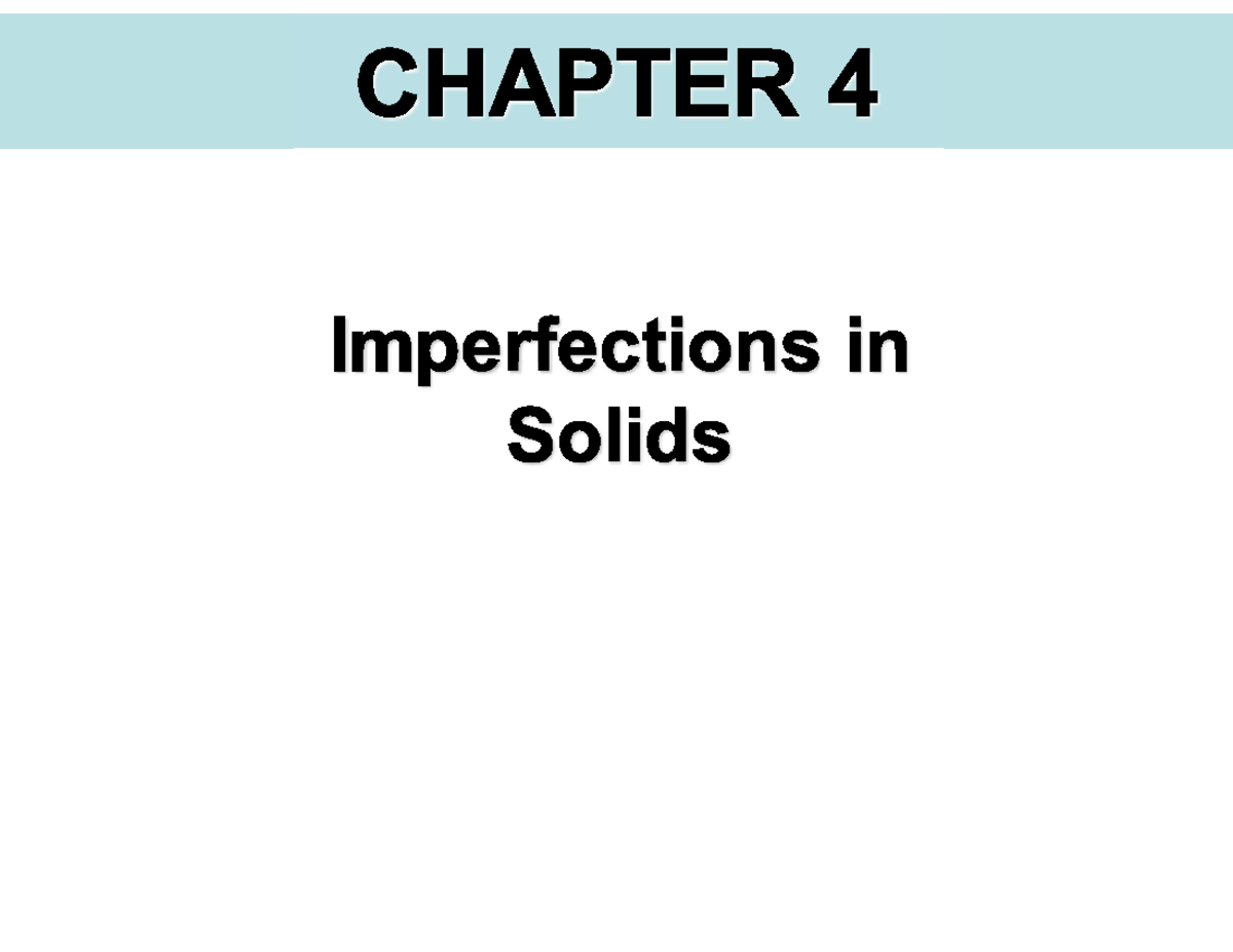 Chapter 4 - notes - Engineering Materials - Studocu
