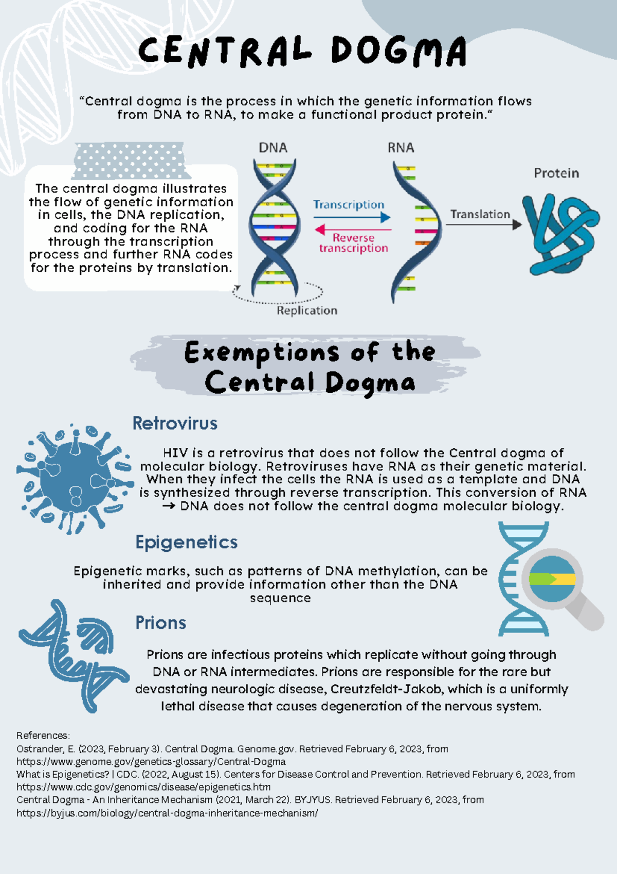 Central Dogma - Central Dogma “Central dogma is the process in which ...