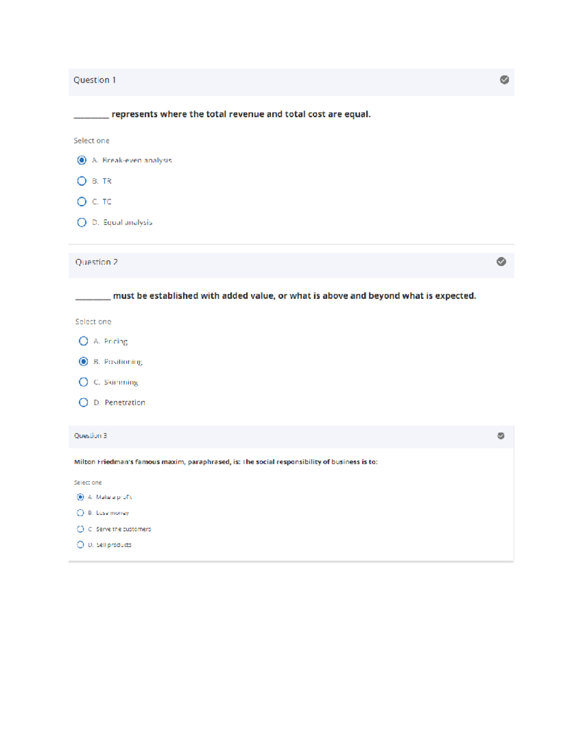 Topic 5 Quiz- MKT315 - 2023-2024 - MKT-315 - Studocu