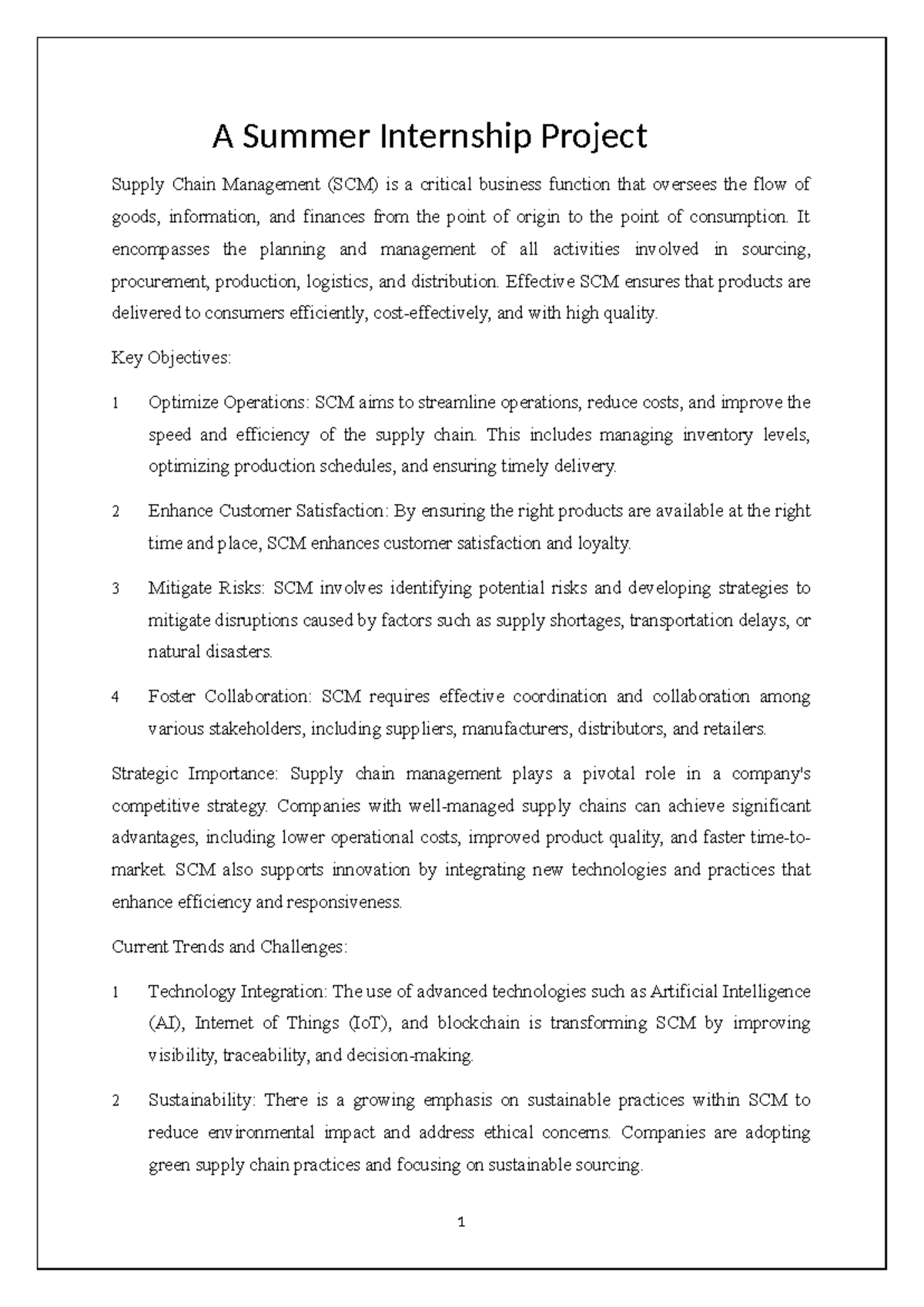 Summer Internship Report ON Tupperware (Auto Recovered) - A Summer ...