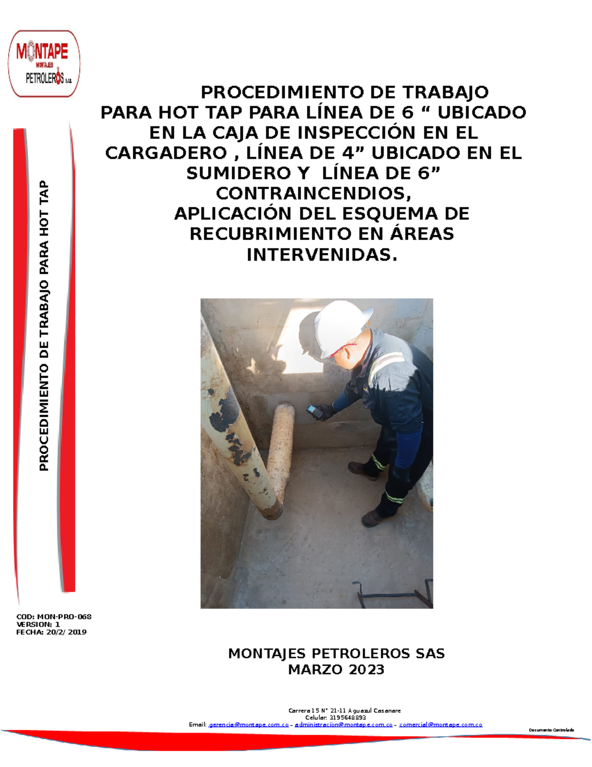 6. Procedimiento Trabajo HOT TAP PROCEDIMIENTO DE TRABAJO PARA HOT