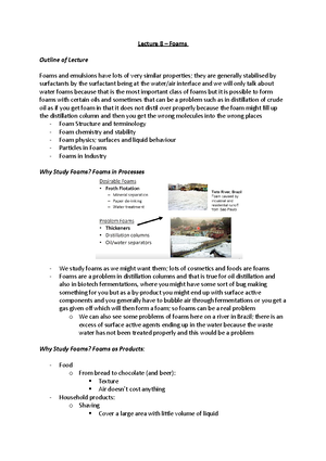 Lecture 1 – Introduction to Colloid and Interface Science - Lecture 1 ...