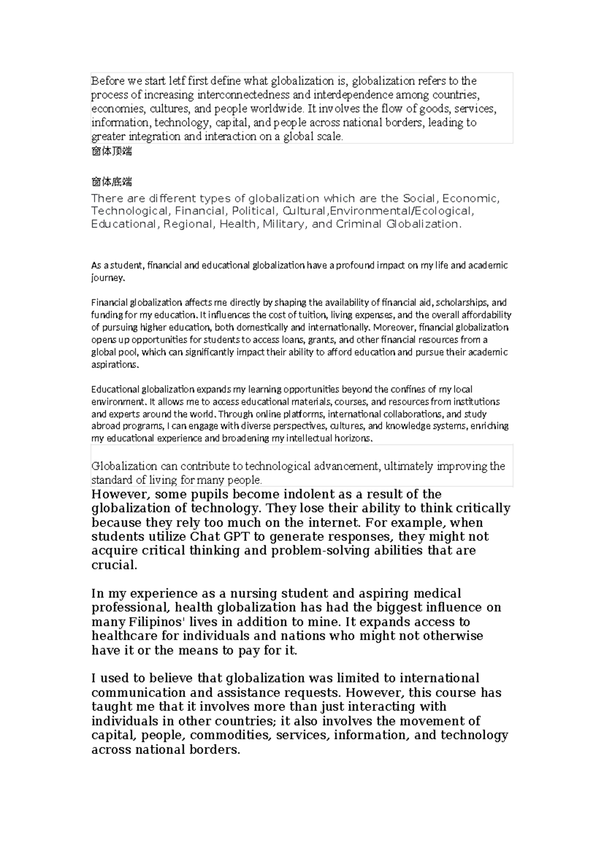 GEN 005 - Gen 005 activities - Before we start letf first define what ...