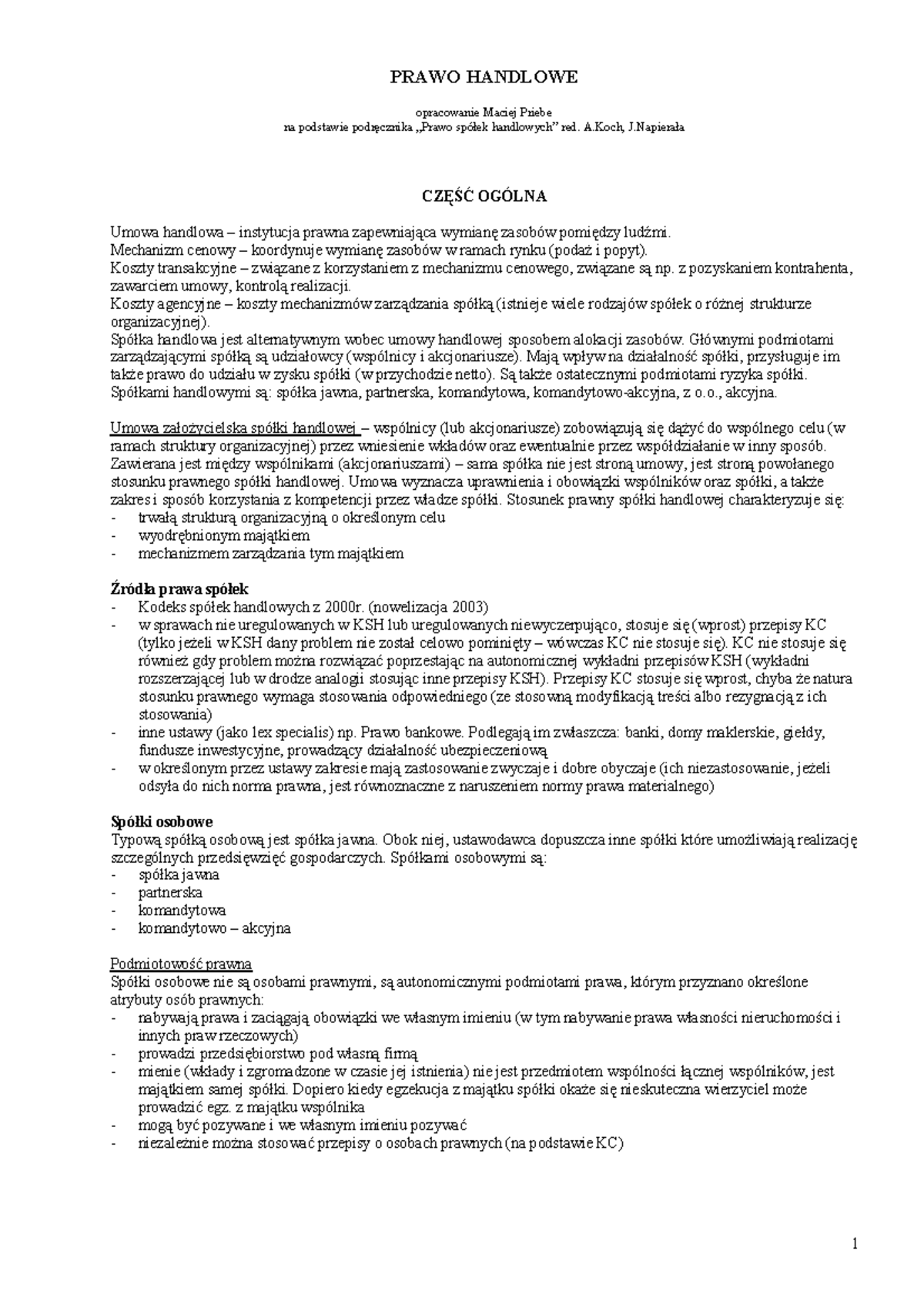 handlowe-skrypt-koch-napiera-a-fuzje-przej-cia-i-przekszta-cenia