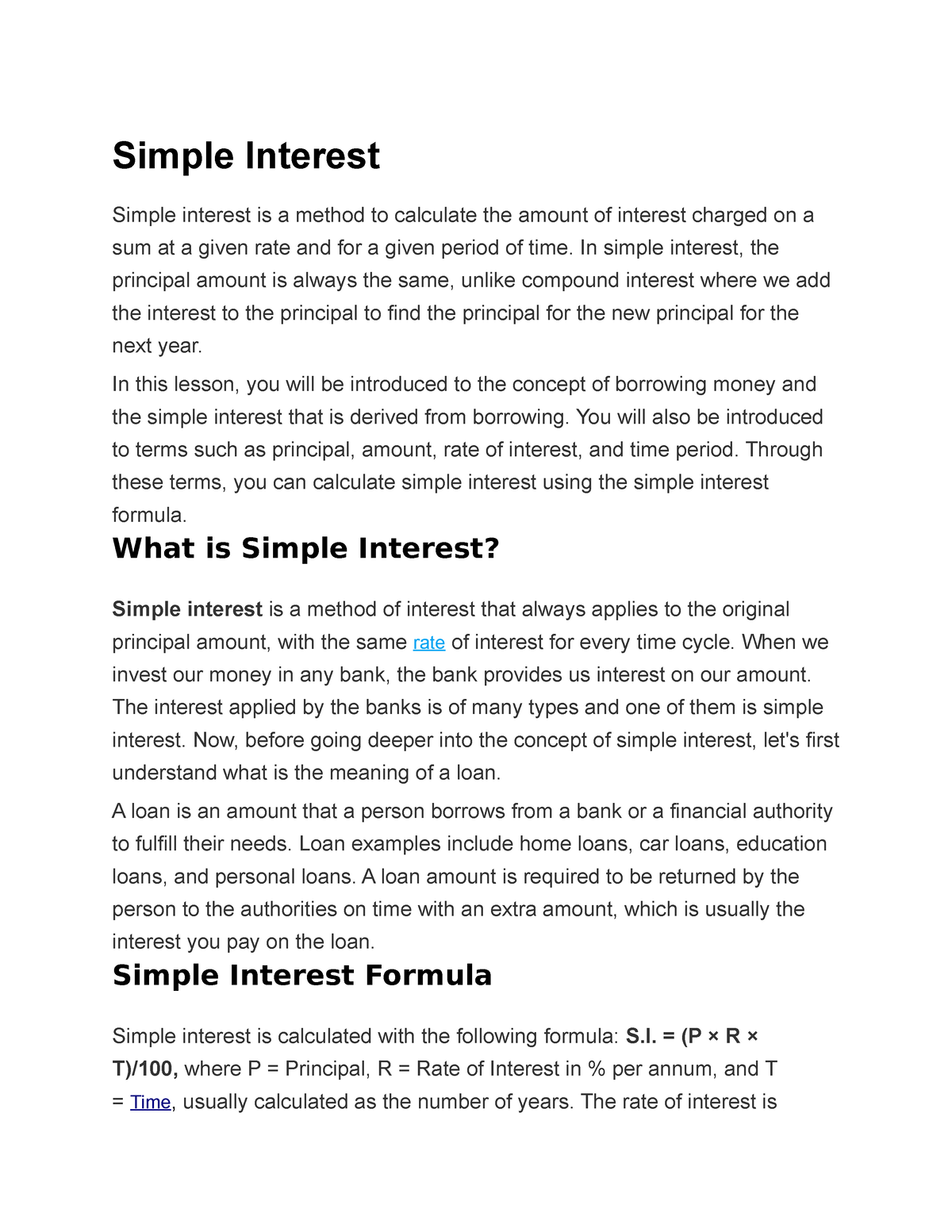 A02-simple-interest - A Comprehensive Lecture About Simple Interest 