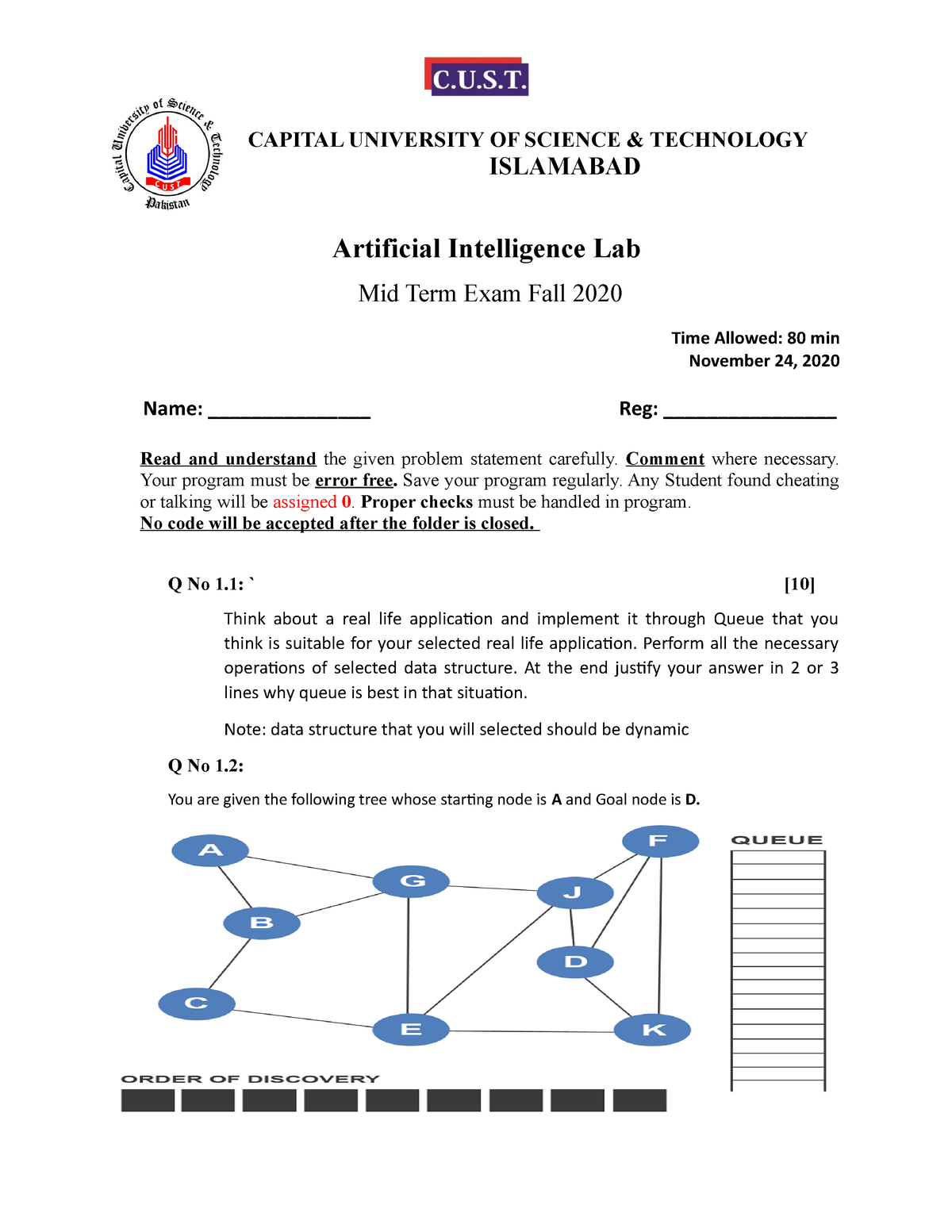 artificial intelligence lab assignments