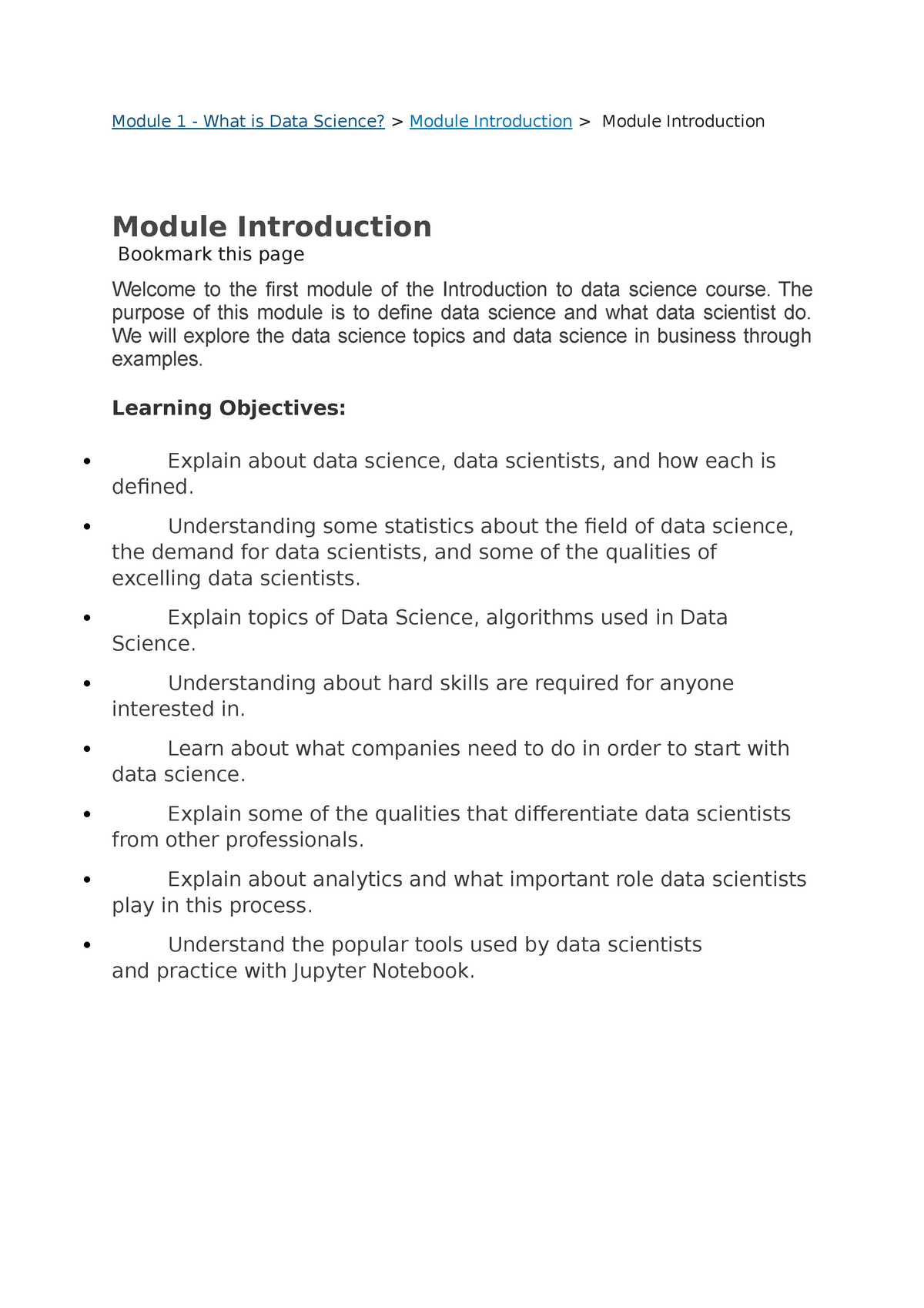 essay about data science