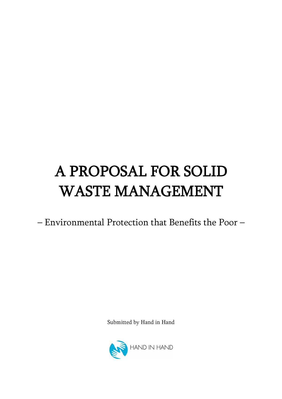 aproposalforsolidwastemanagement-a-proposal-for-solid-waste