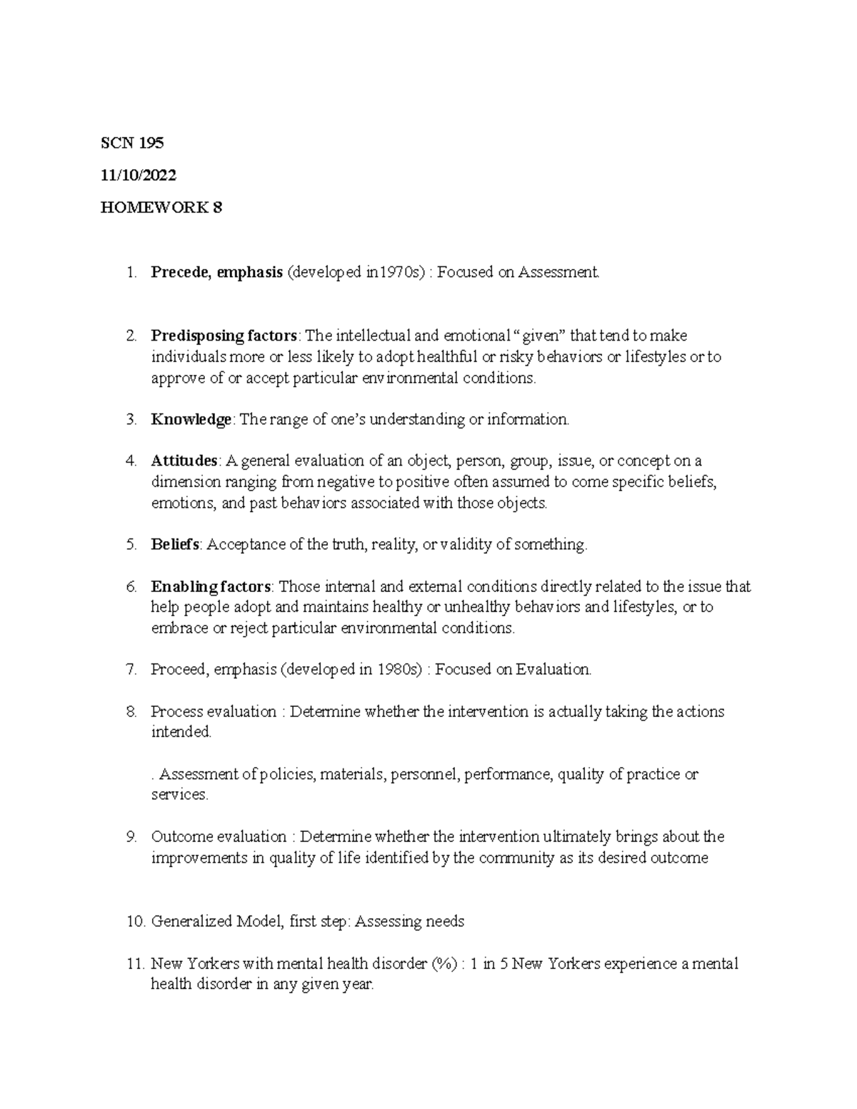 DAM - quiz - SCN 195 11/10/ HOMEWORK 8 Precede, emphasis (developed ...