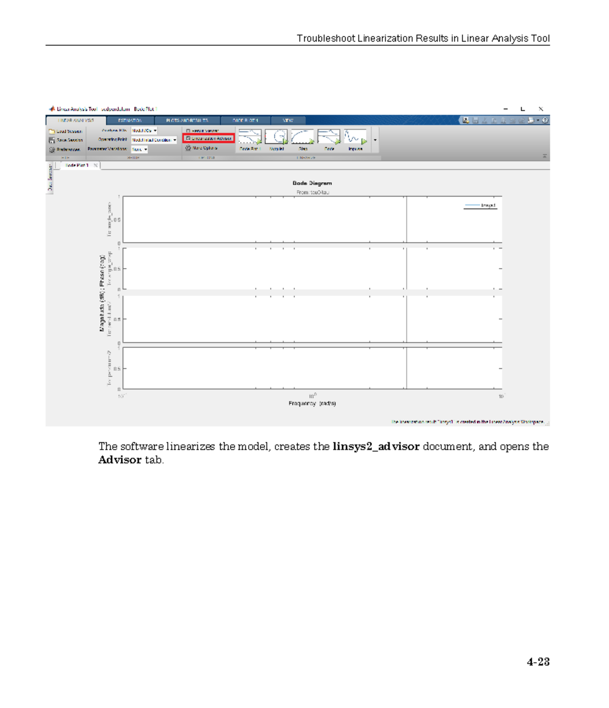Simulink Control Design (51) - The software linearizes the model ...