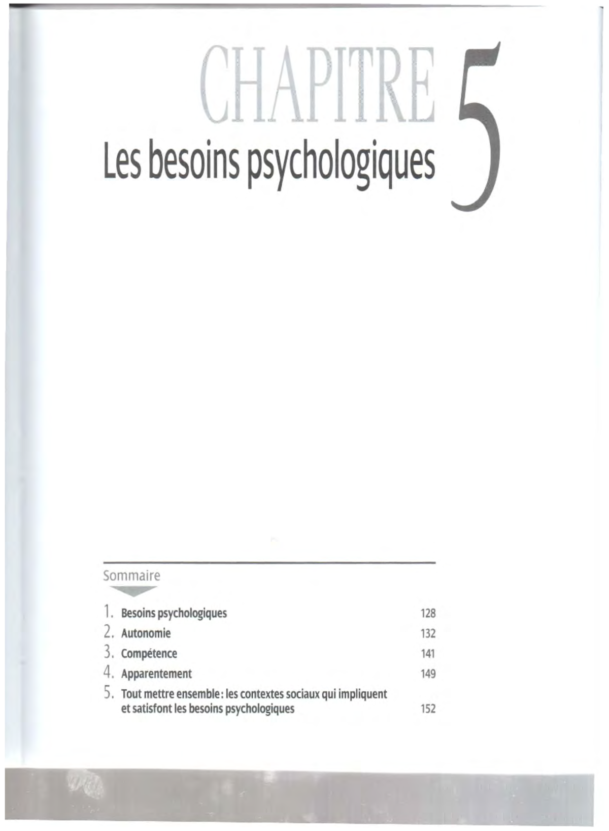 Lecture- Reeve-bes 2021 - Les Besoins Psychologiques Sommaire ####### 1 ...