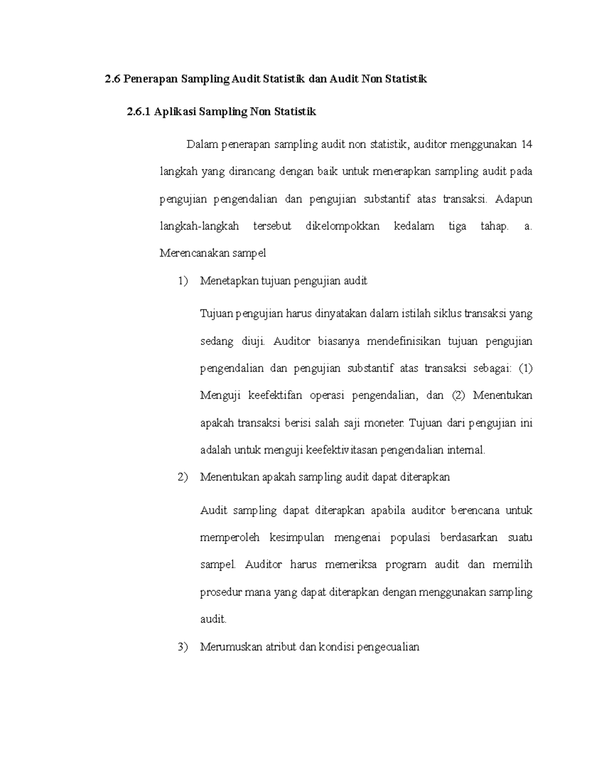 Sampling Audit Untuk Pengujian Pengendalian Dan Pengujian Substantif ...