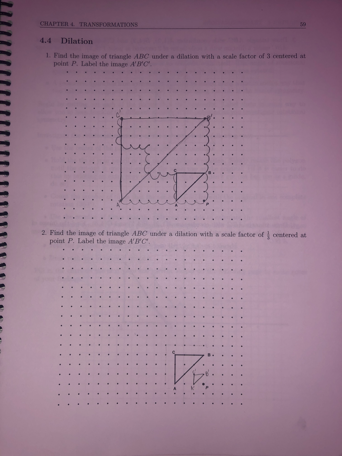 Dilation How to dilate shapes on a graph. MATH 109 Studocu