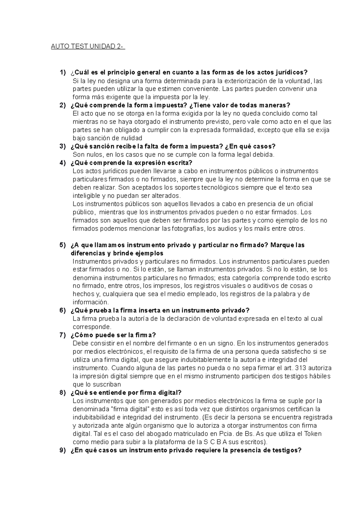 AUTO TEST Teoria 2 auto test para hacer la guia AUTO TEST UNIDAD 2