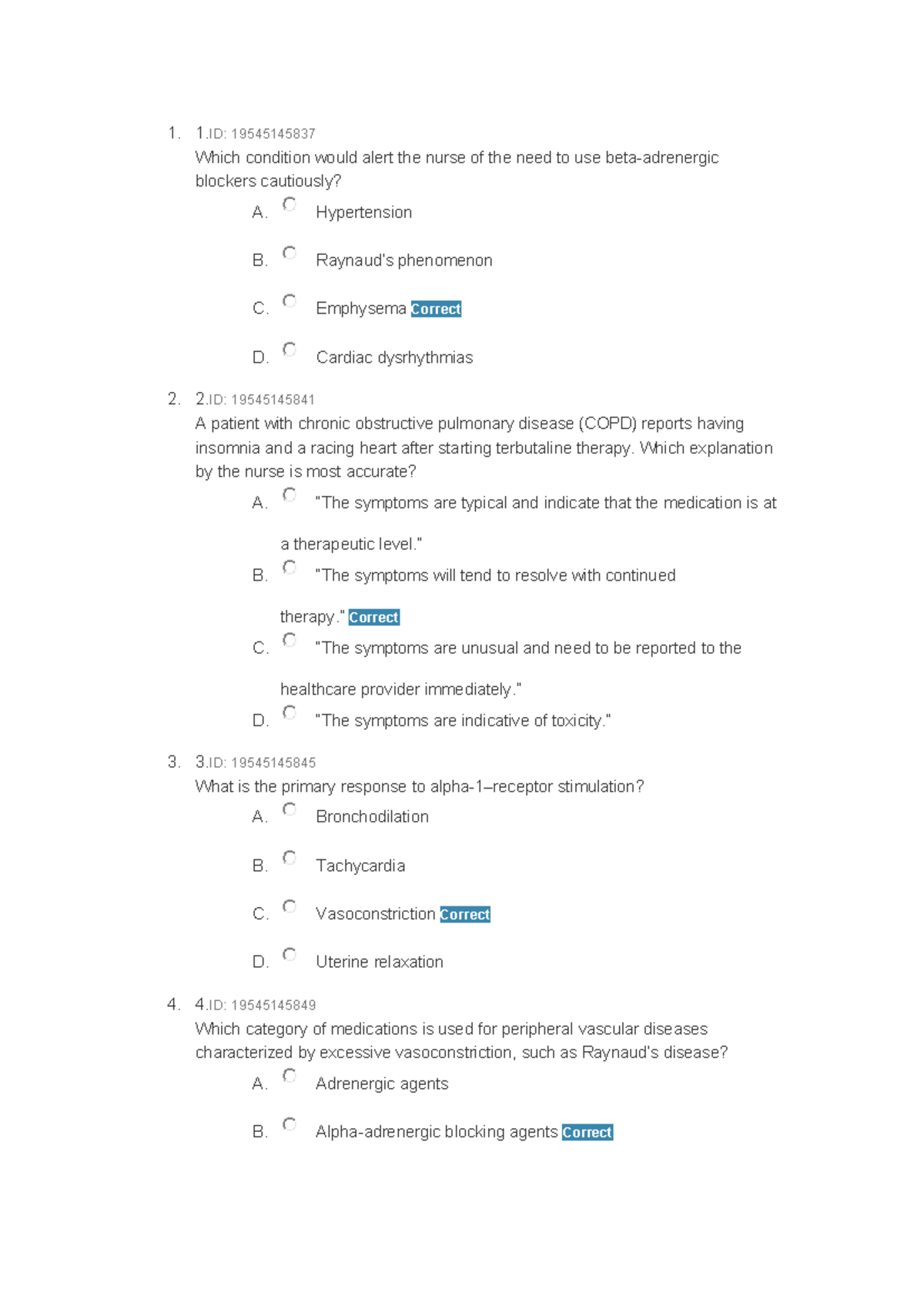 Clayton+Chapter+12 - 1. 1: 19545145837 Which condition would alert the ...