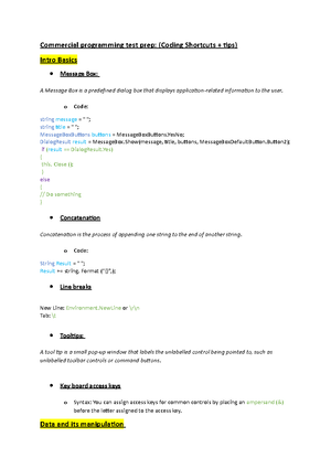 INF1003F- Programming workshop - Workshop 2 • This workshop is an ...