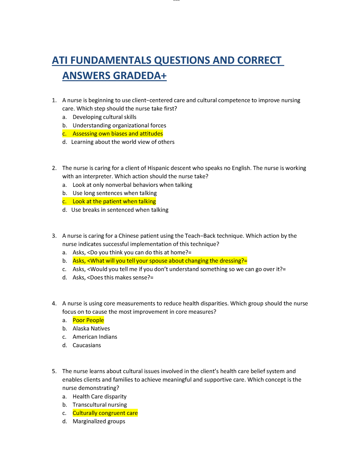 2023 Post study quiz fundamentals capstone while this - civictione