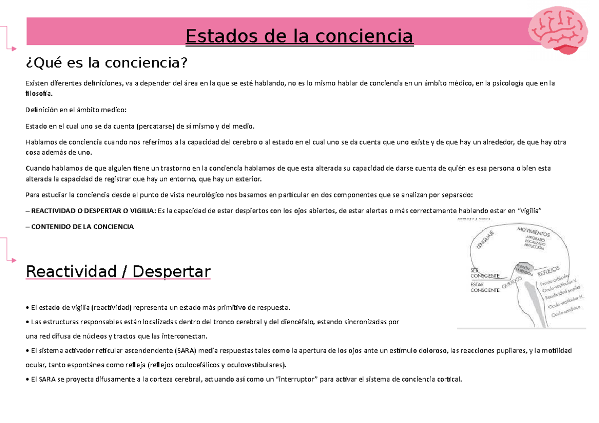 Estados de la conciencia clase - Estados de la conciencia ¿Qué es la ...