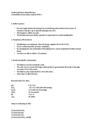 CVR:cardiorespiratory physiotherapy Arterial Blood Gas (ABG) Analysis ...