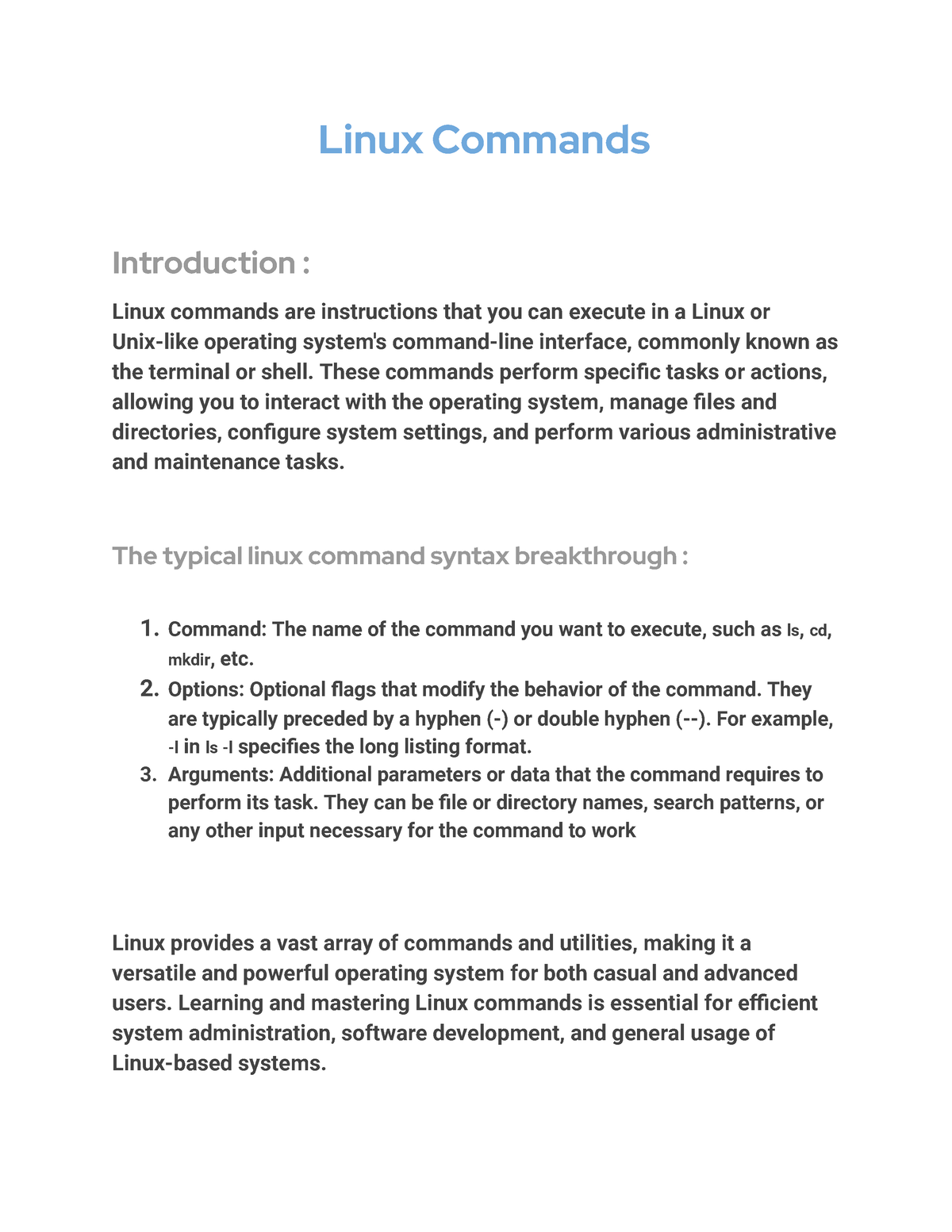 computer operating systems assignment