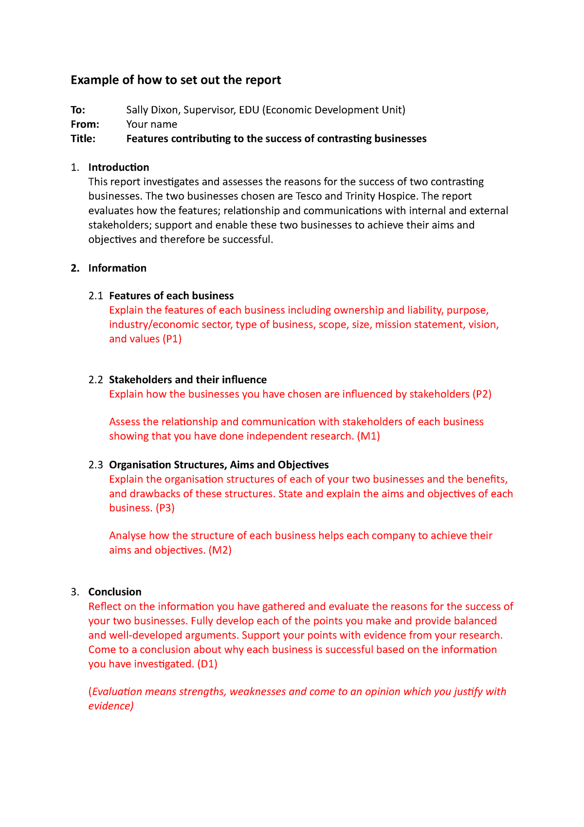 research report lecture notes