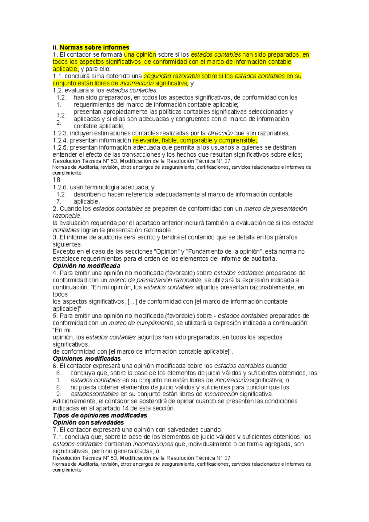 Informes rt 37 - resumen de la Rt 37 unidad N 7 para el 2 parcial - ii ...