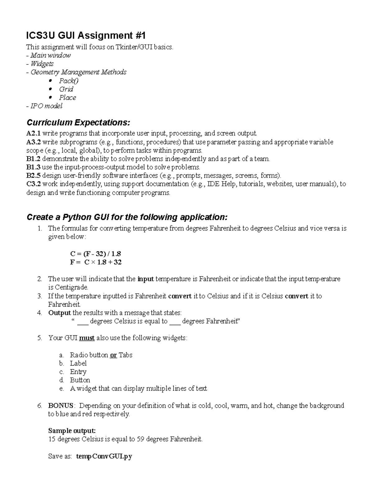 temp assignment description