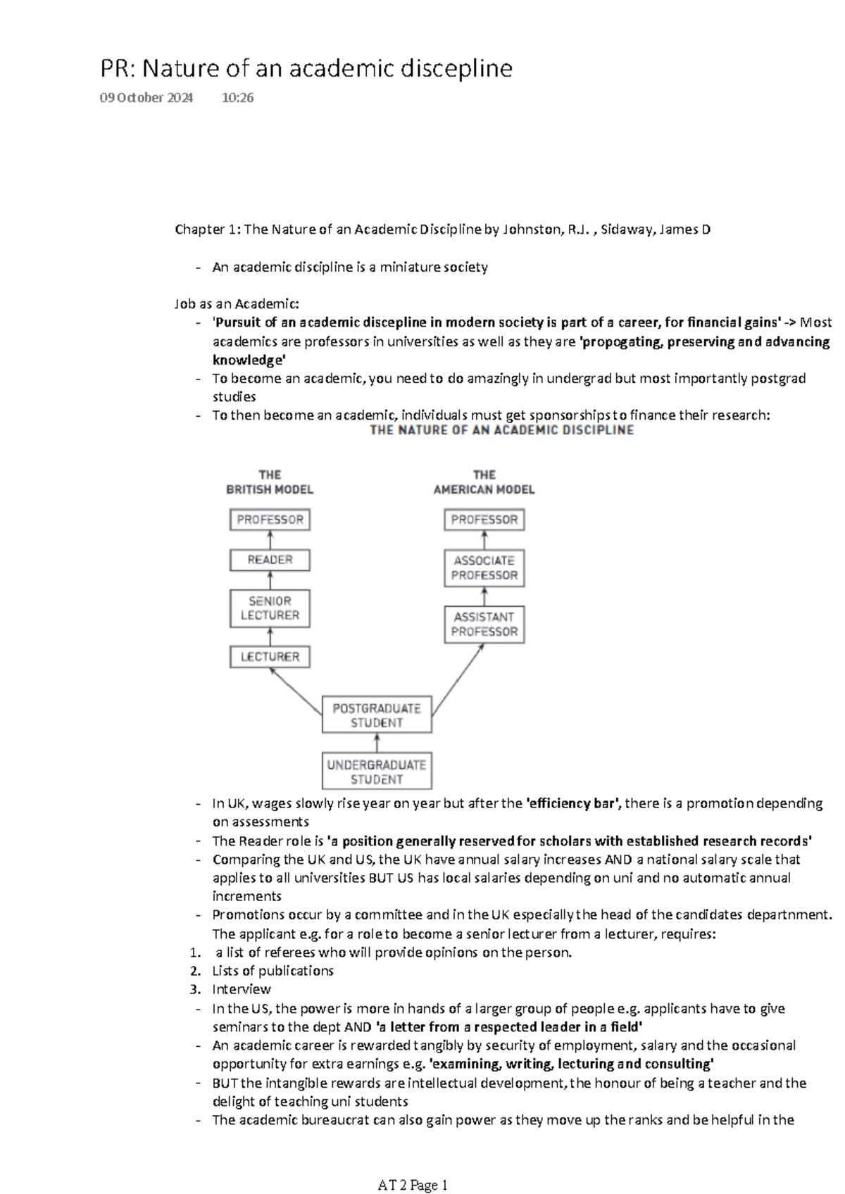 Chapter 1: The Nature of an Academic Discipline - , Sidaway, James D ...