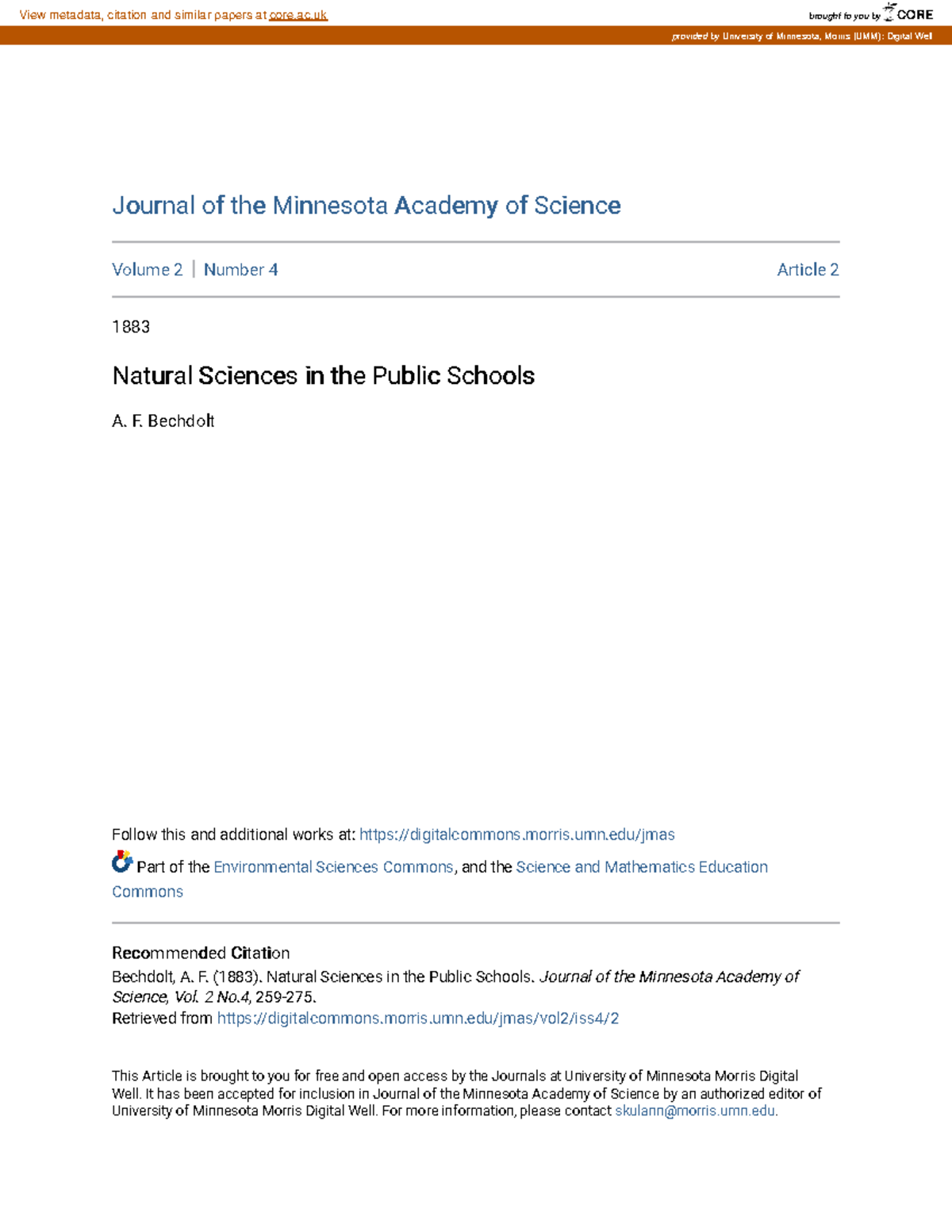 288196282 - Histoire - Journal of the Minnesota Academy of ...