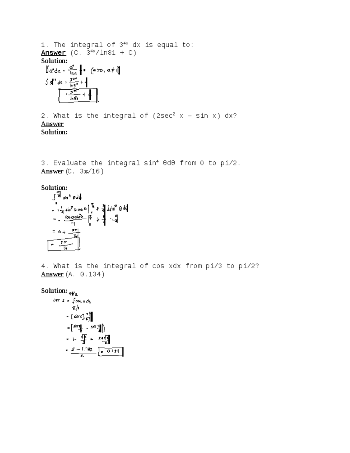 finals-calculus-activity-2-the-integral-of-34x-dx-is-equal-to-answer