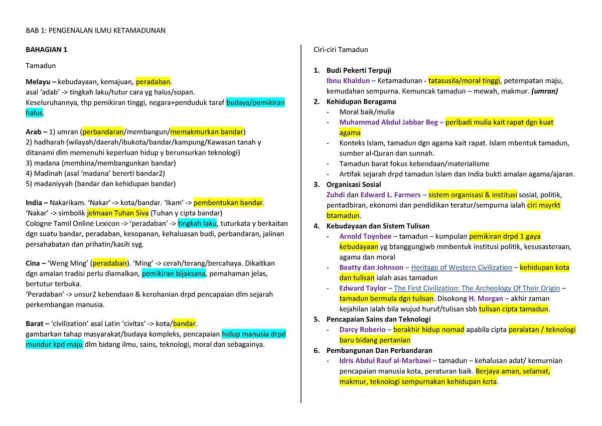 TITAS BAB 1 PENGENALAN DAN KETAMADUNAN  BAB 1 PENGENALAN ILMU