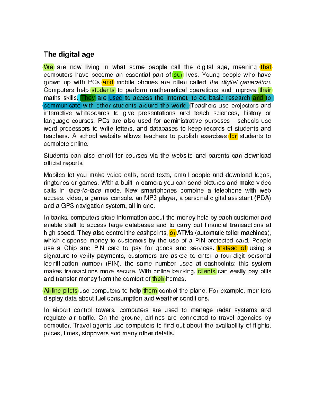 The digital age - Young people who have grown up with PCs and mobile ...