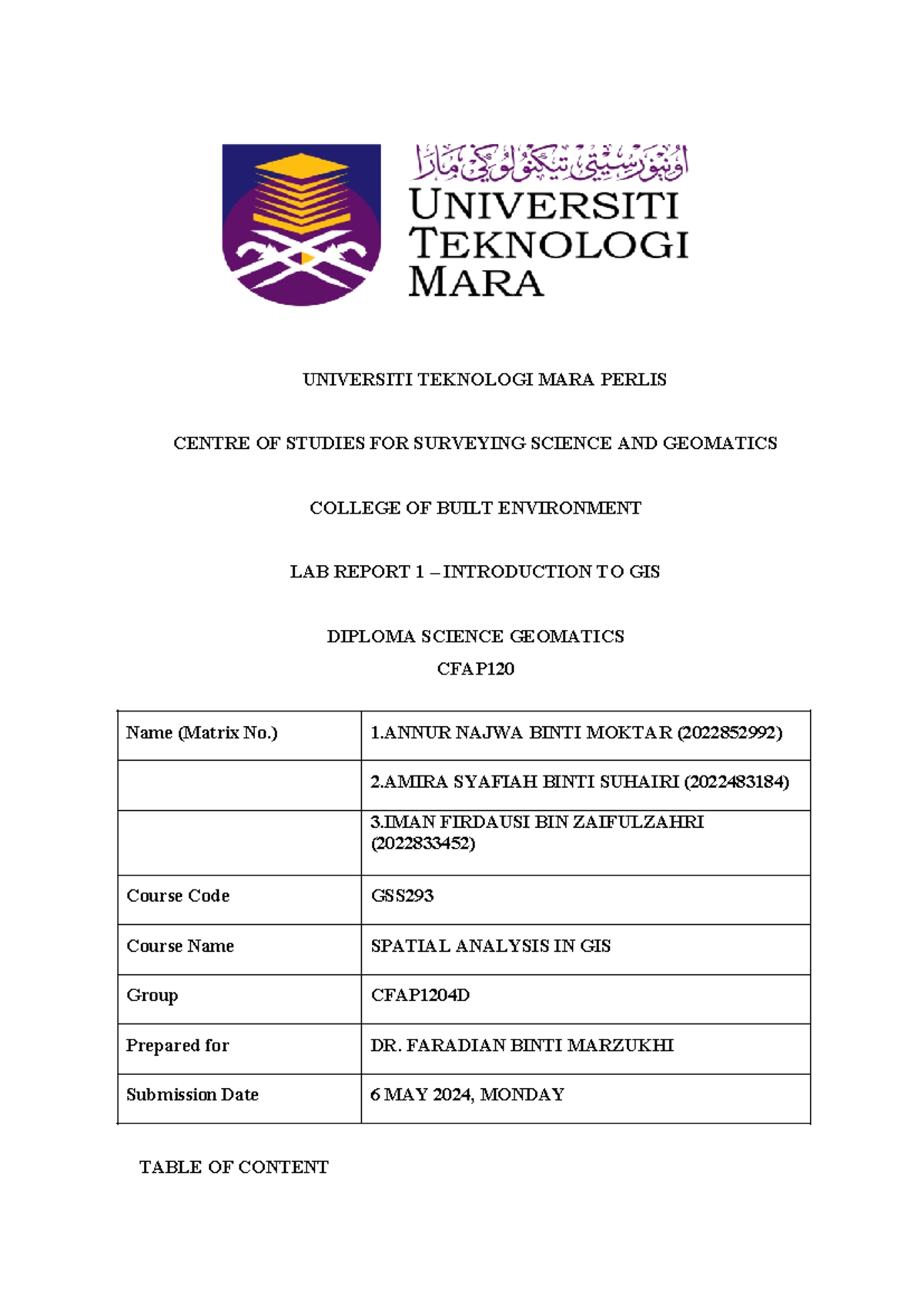 Report GIS (293) - Summary Industrial Design Arts Technology ...