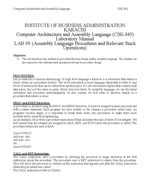 computer architecture and assembly language Assignment 2 - Studocu